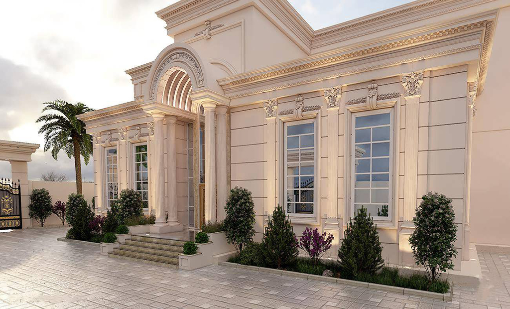 ساختمان با نمای سنگ گرانیت(سنگ فرگاه)