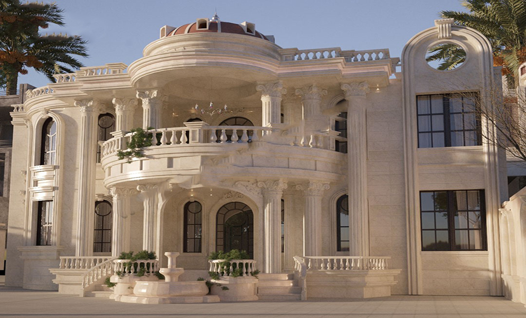 نمای ستون های ساختمان(نمای ساختمان)