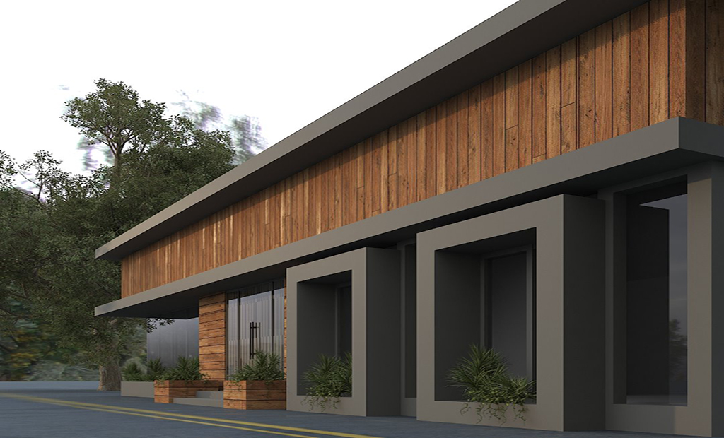 نمای ترکیبی کامپوزیت و چوب(نمای ساختمان)