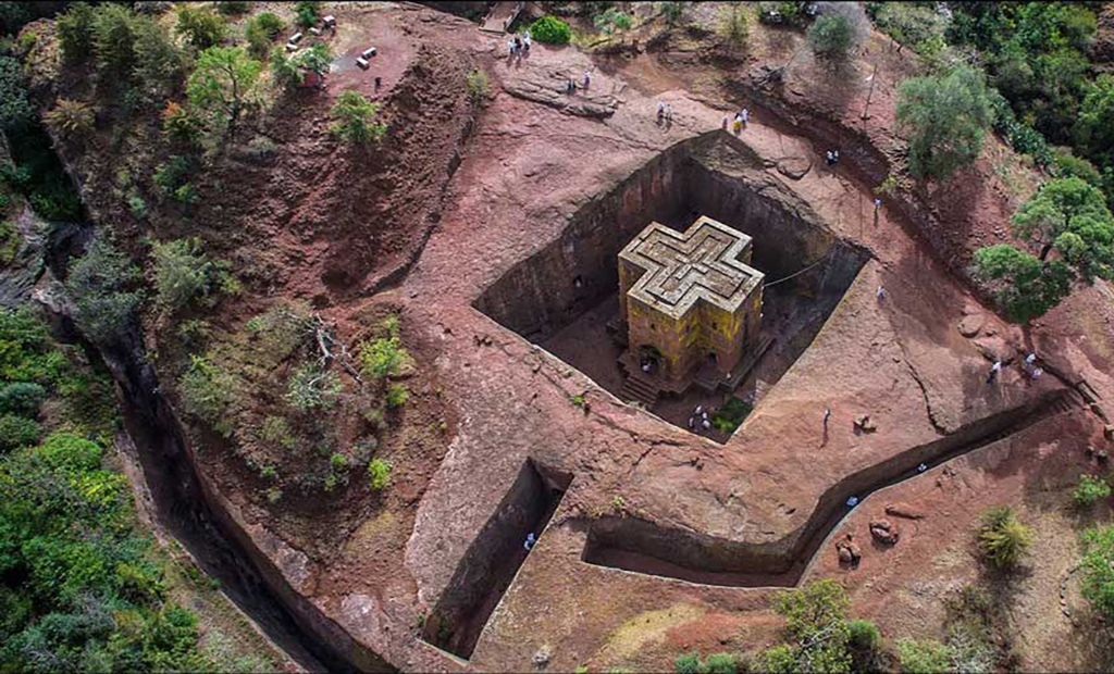 کلیسای سنت جورج، لالیبالا، اتیوپی(نمای ساختمان)