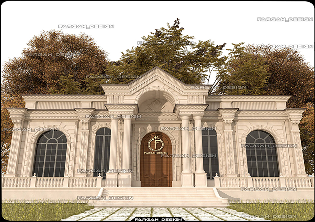 ویلا فلت نما رومی(نمای ساختمان)