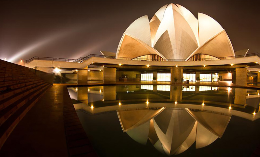 معبد لوتوس(طراحی نما)