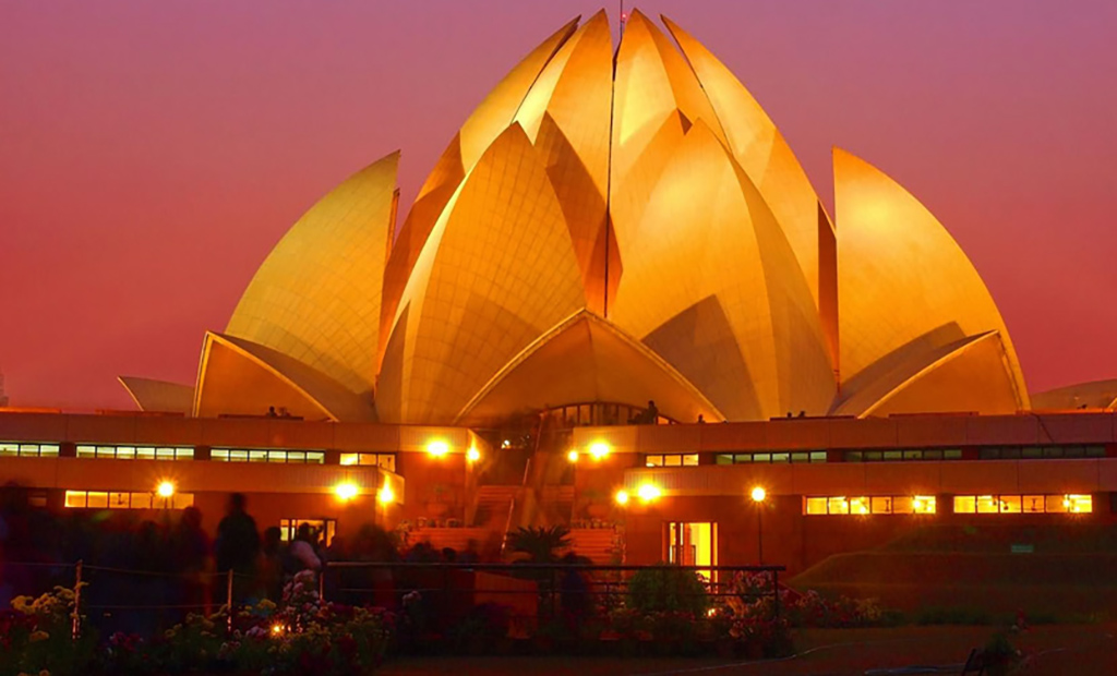 معبد لوتوس(طراحی نما)