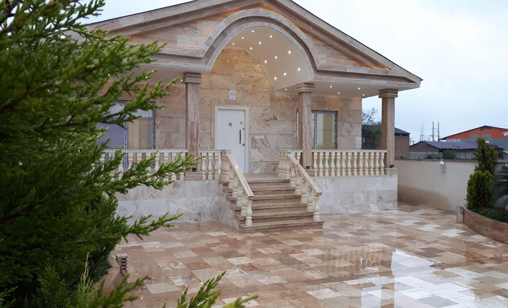 نمای ویلا در شمال(خرید سنگ)