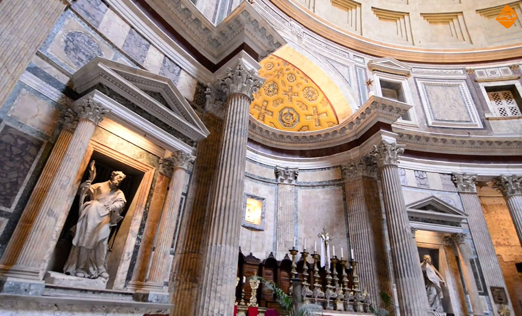 معماری معبد پانتئون رم (خرید سنگ)