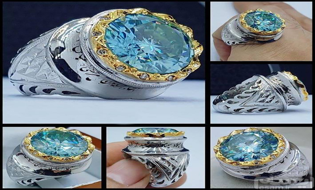 انگشتر موزانایت(سنگ طبیعی)